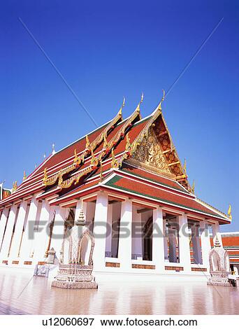 Wat Saket View Large Photo Image Stock Photo - Wat Saket. Fotosearch