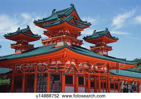 Heian Jingu Shrine, Kyoto Prefecture, Japan View Large Photo Image Stock Image - Heian Jingu Shrine, Kyoto Prefecture, Japan. Fotosearch