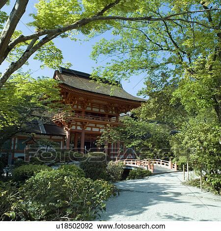 Stock Image - Kamigamo Shrine, Kyoto Prefecture, Japan. Fotosearch