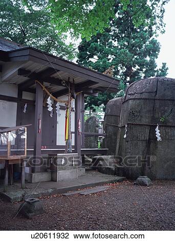 Stock Image - Miishi Shrine in Iwate Prefecture, Japan. Fotosearch