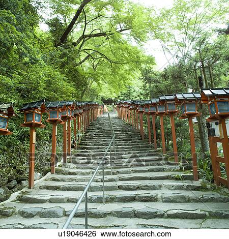 Stone steps at shrine View Large Photo Image Stock Photograph - Stone steps at shrine. Fotosearch