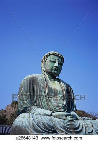Stock Image - Daibutsu (Big Buddha), Kamakura, Kanagawa, Japan. Fotosearch