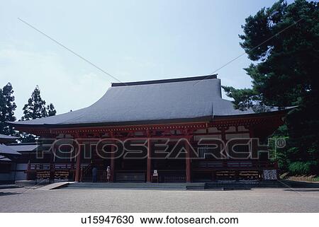 Stock Image - Motsuji Temple in Iwate Prefecture, Japan. Fotosearch