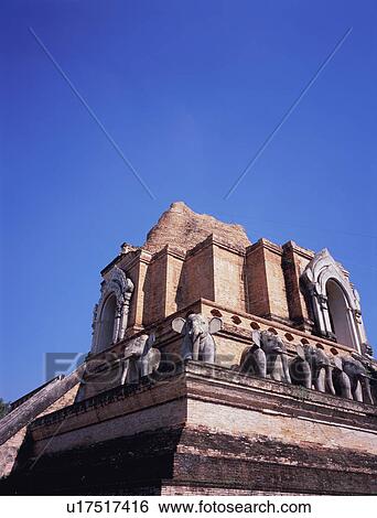 Stock Photograph - Wat Chedi Luang. Fotosearch