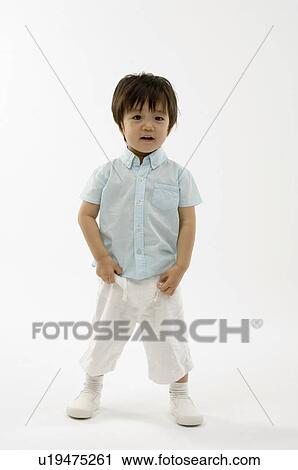 Stock Image - Portrait of boy. Fotosearch