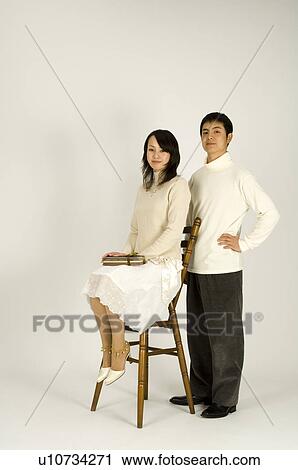 Stock Image - Young couple on Valentine's Day. Fotosearch