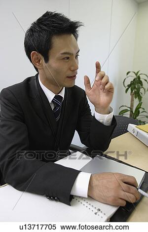 Businessman at his desk, portrait View Large Photo Image Stock Photography - Businessman at his desk, portrait. Fotosearch