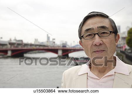 Picture - Close-up of a senior man. Fotosearch