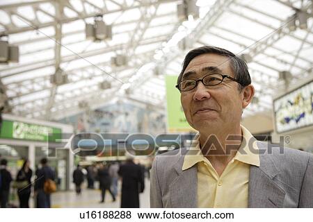 Stock Photo - Close-up of a senior man smiling. Fotosearch