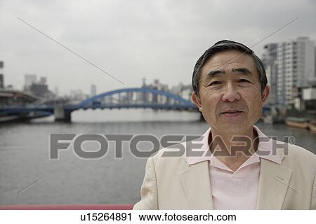 Stock Image - Close-up of a senior man. Fotosearch