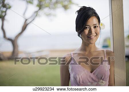 Picture - Portrait of a young woman. Fotosearch