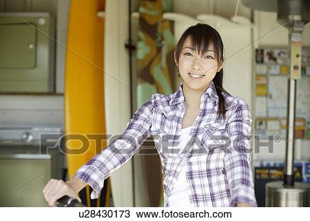 Portrait of a smiling woman View Large Photo Image Stock Image - Portrait of a smiling woman. Fotosearch