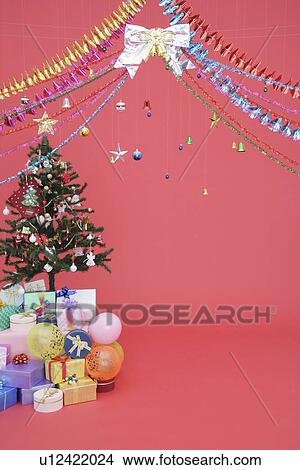 Picture - View of Christmas decorations. Fotosearch