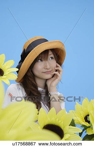 Stock Photo - Close-up of a teenage girl. Fotosearch