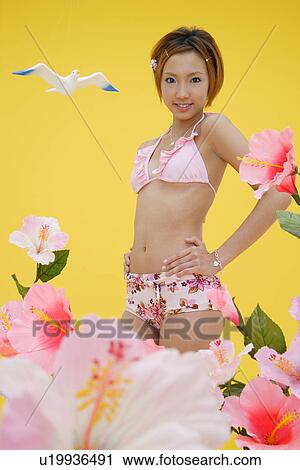 Portrait of a teenage girl in bikini View Large Photo Image Stock Image - Portrait of a teenage girl in bikini. Fotosearch