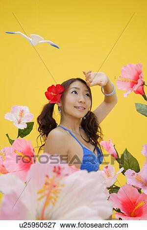 Portrait of a teenage girl in bikini View Large Photo Image Stock Photo - Portrait of a teenage girl in bikini. Fotosearch