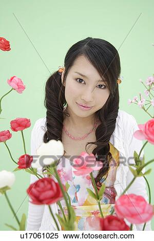 Stock Photography - Portrait of a teenage girl. Fotosearch