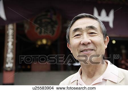 Picture - Portrait of a smiling senior man. Fotosearch