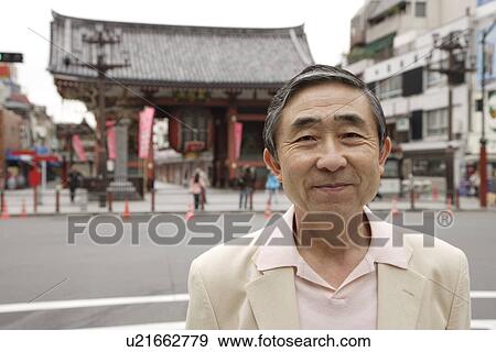 Stock Photo - Portrait of a smiling senior man. Fotosearch