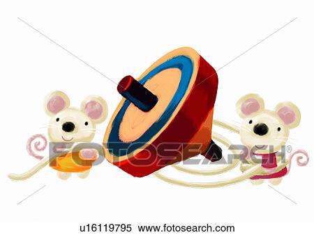 Mouse's Japanese New Year View Large Illustration Stock Illustration - Mouse's Japanese New Year. Fotosearch