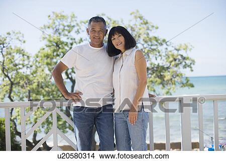 Picture - Portrait of a couple smiling. Fotosearch