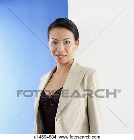 Picture - Portrait of a businesswoman smiling. Fotosearch