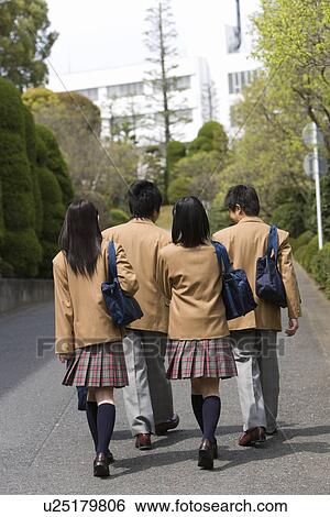 High School Students Walking on Street Together View Large Photo Image Stock Photograph - High School Students Walking on Street Together. Fotosearch