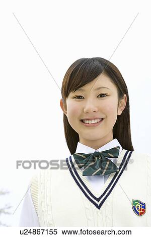 Stock Photography - Portrait of High School Girl . Fotosearch
