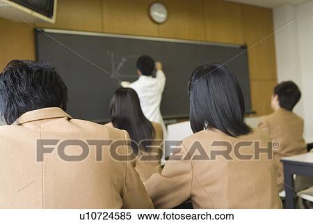 Stock Photography - High School Students Paying Attention to Lecture, Selective Focus. Fotosearch