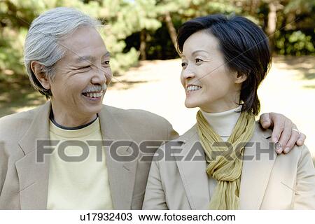 A Mature Couple Nestling Close to Each Other, Front View, Head and Shoulder, Front View View Large Photo Image Stock Image - A Mature Couple Nestling Close to Each Other, Front View, Head and Shoulder, Front View. Fotosearch
