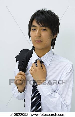 Businessman Shouldering Coat, Side View, Waist Up, Portrait View Large Photo Image Stock Image - Businessman Shouldering Coat, Side View, Waist Up, Portrait. Fotosearch