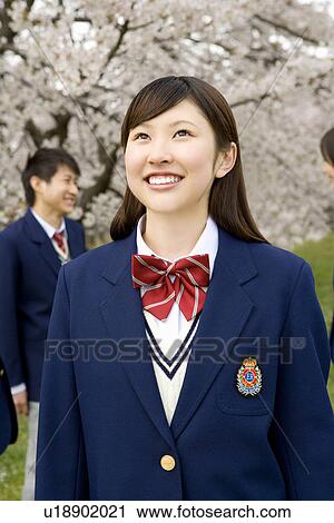 High School Students Under Cherry Blossoms View Large Photo Image Stock Image - High School Students Under Cherry Blossoms. Fotosearch