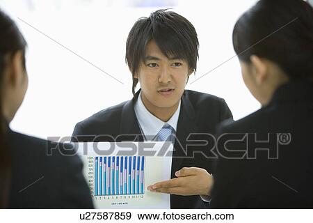Businessman And Businesswoman In Meeting, Head and Shoulder, Front View, Rear View, View Large Photo Image Stock Photo - Businessman And Businesswoman In Meeting, Head and Shoulder, Front View, Rear View, . Fotosearch