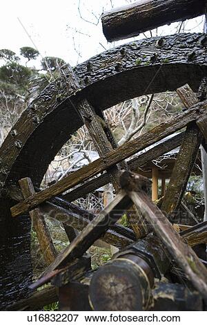 Waterwheel at a Japanese inn, close up, Japan View Large Photo Image Stock Photo - Waterwheel at a Japanese inn, close up, Japan. Fotosearch