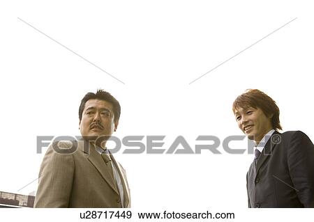 Portrait of two businessmen View Large Photo Image Stock Photo - Portrait of two businessmen. Fotosearch