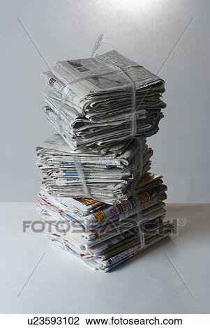 Pile of newspaper View Large Photo Image Stock Image - Pile of newspaper. Fotosearch