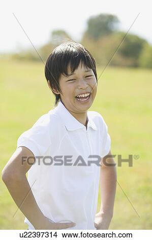 Portrait of schoolboy wearing gym clothes View Large Photo Image Picture - Portrait of schoolboy wearing gym clothes. Fotosearch