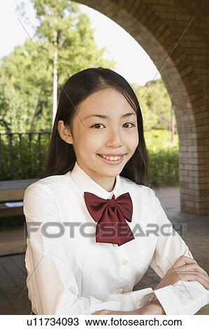 Portrait of schoolgirl View Large Photo Image Stock Image - Portrait of schoolgirl. Fotosearch