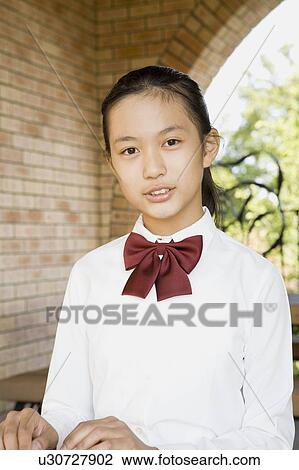 Portrait of schoolgirl View Large Photo Image Stock Image - Portrait of schoolgirl. Fotosearch