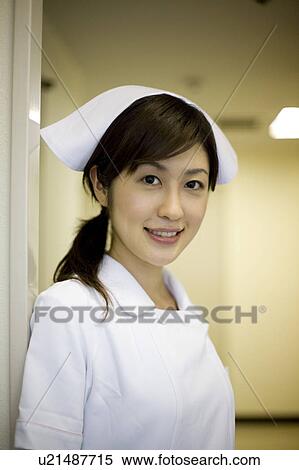 Stock Photography - Portrait of smiling nurse. Fotosearch