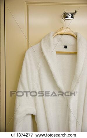 Bathrobe hanging View Large Photo Image Stock Photo - Bathrobe hanging. Fotosearch