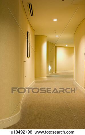 Corridor in hotel View Large Photo Image Stock Photo - Corridor in hotel. Fotosearch