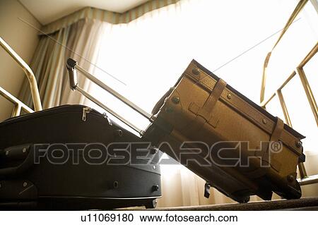 Suitcases on luggage cart View Large Photo Image Stock Image - Suitcases on luggage cart. Fotosearch