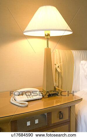 Telephone on table View Large Photo Image Stock Image - Telephone on table. Fotosearch