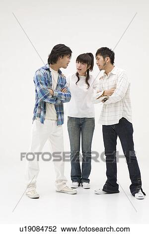 Stock Image - Arguing young men. Fotosearch