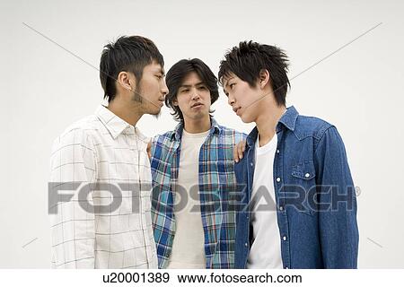 Stock Photo - Arguing young men. Fotosearch