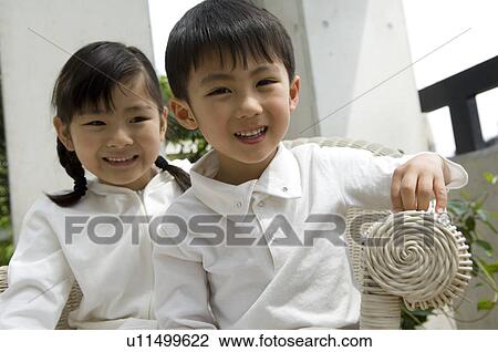 Portrait of children smiling View Large Photo Image Stock Image - Portrait of children smiling. Fotosearch