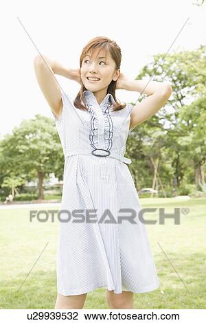 Portrait of young woman View Large Photo Image Stock Image - Portrait of young woman. Fotosearch