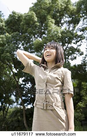 Stock Photo - Portrait of young woman. Fotosearch