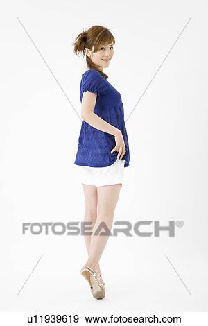 Stock Photo - Portrait of young woman. Fotosearch